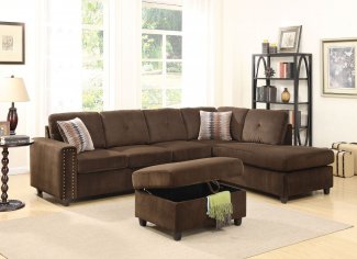 52700- Belville Sectional Sofa w/Pillows (Reversible)