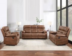 Rudger Rustic Reclining Sofa and loveseat