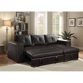 53345 Lloyd Sectional Sofa w/Sleeper - Black