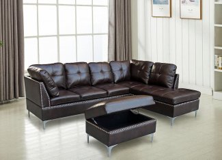S7605 Sectional with Ottoman