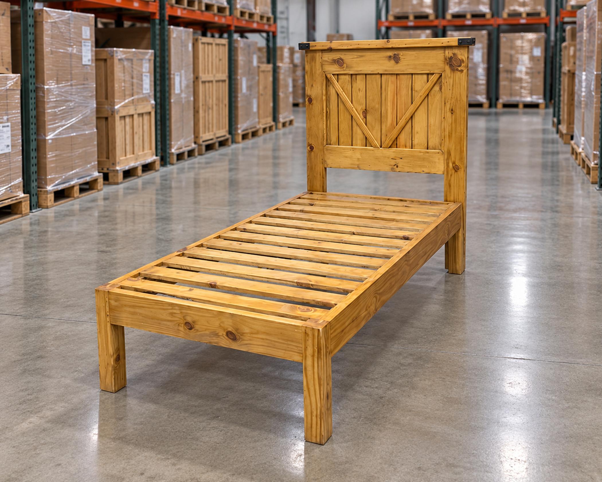 (image for) Twin Bed - Hacienda Nogal (4 in stock)