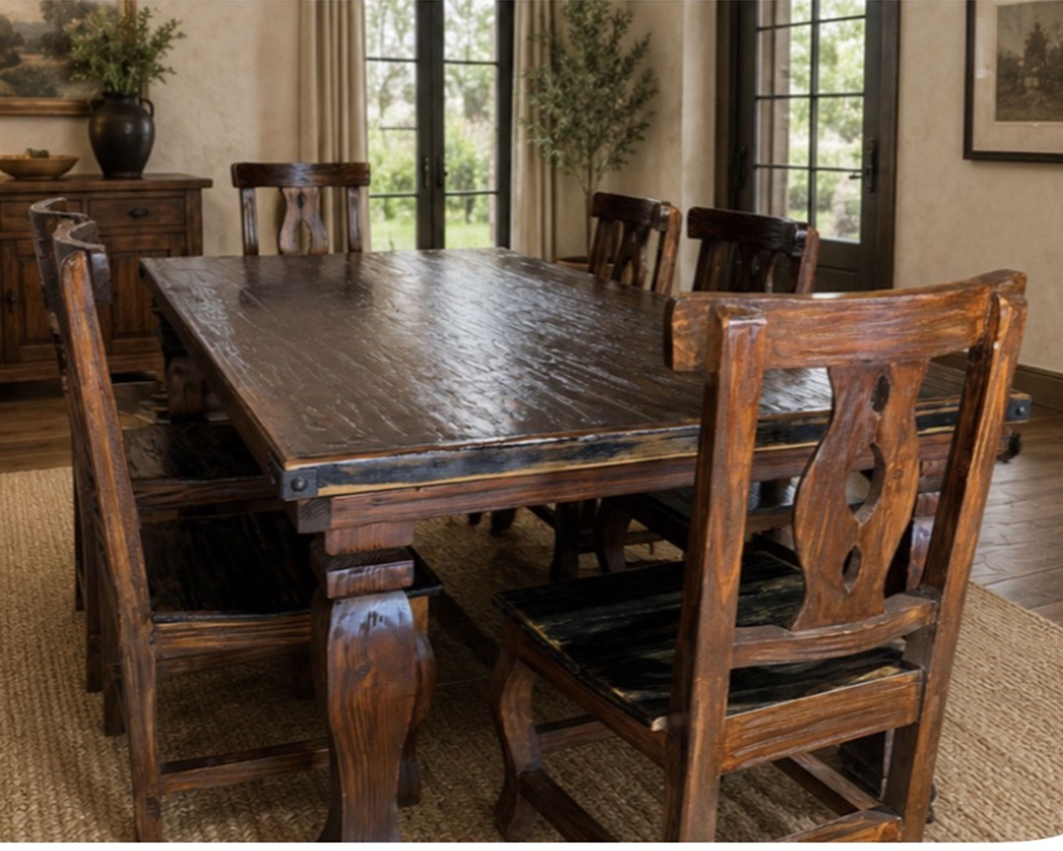 (image for) Antique Walnut 7 Pc. (1 in Stock)